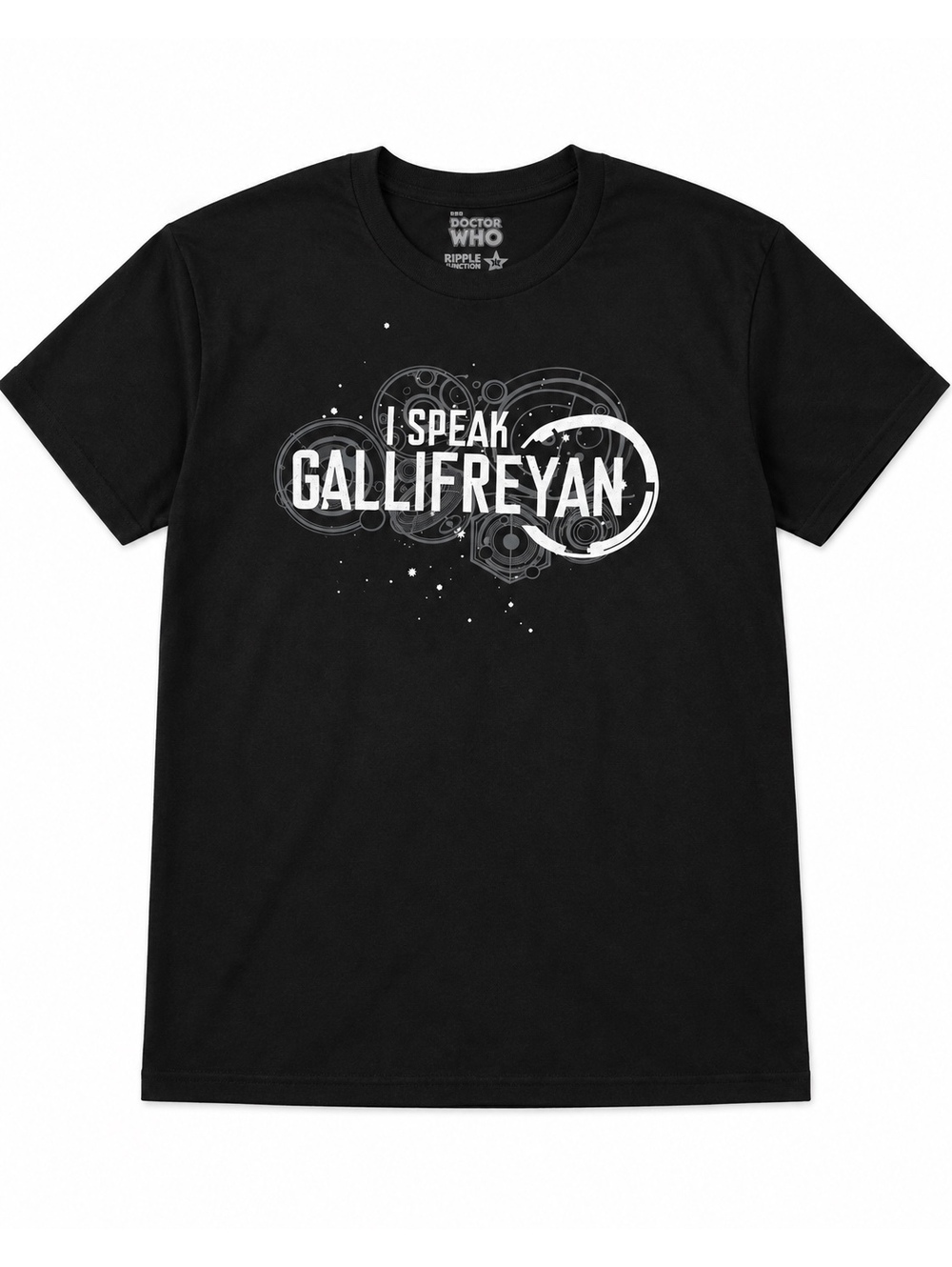 Doctor Who Ripple Junction Men’s XL Black I Speak Gallifreyan Graphic T-Shirt